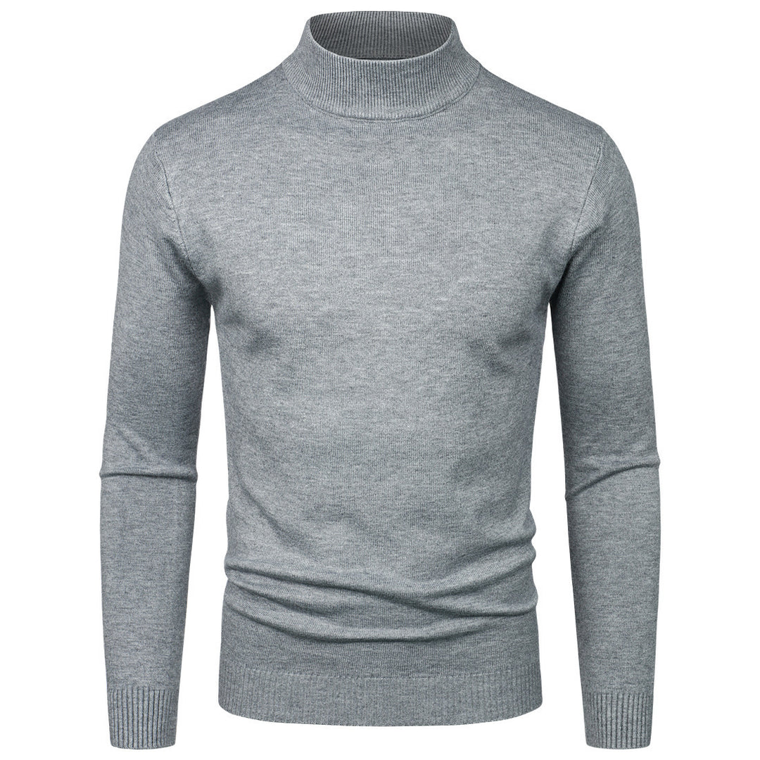 Herren Hochwertiger Rollkragenpullover aus feiner Baumwolle Echoarchiv