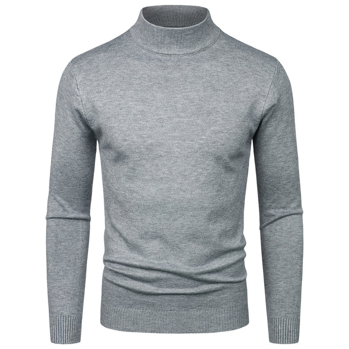 Herren Hochwertiger Rollkragenpullover aus feiner Baumwolle Echoarchiv