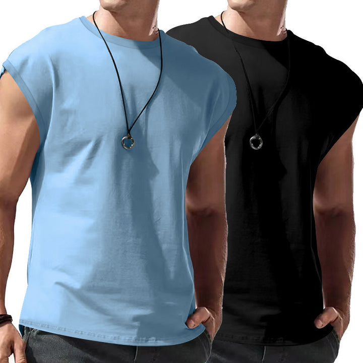 Herren modisches Kurzarm-T-Shirt mit breiten Schultern und lässigem Schnitt Echoarchiv
