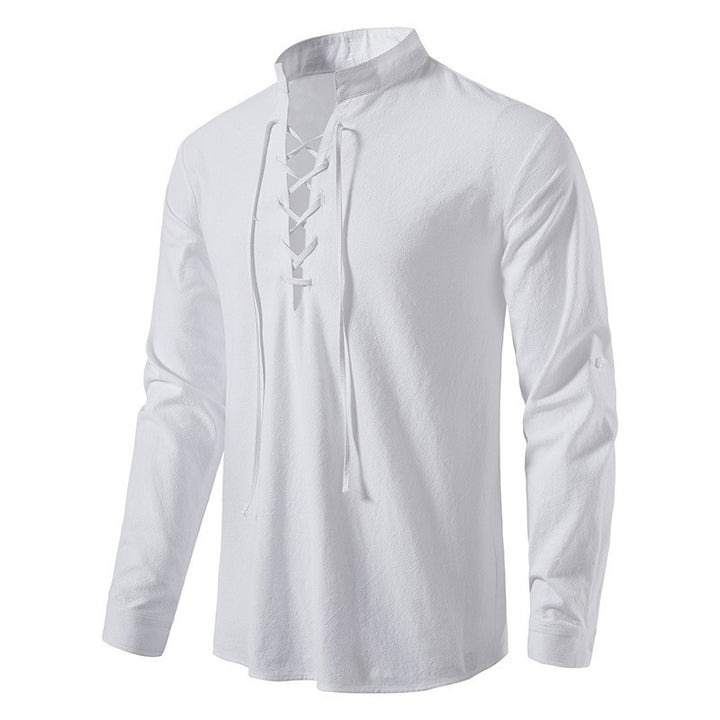Herren Langarmshirt mit modischem Kordelzug Echoarchiv