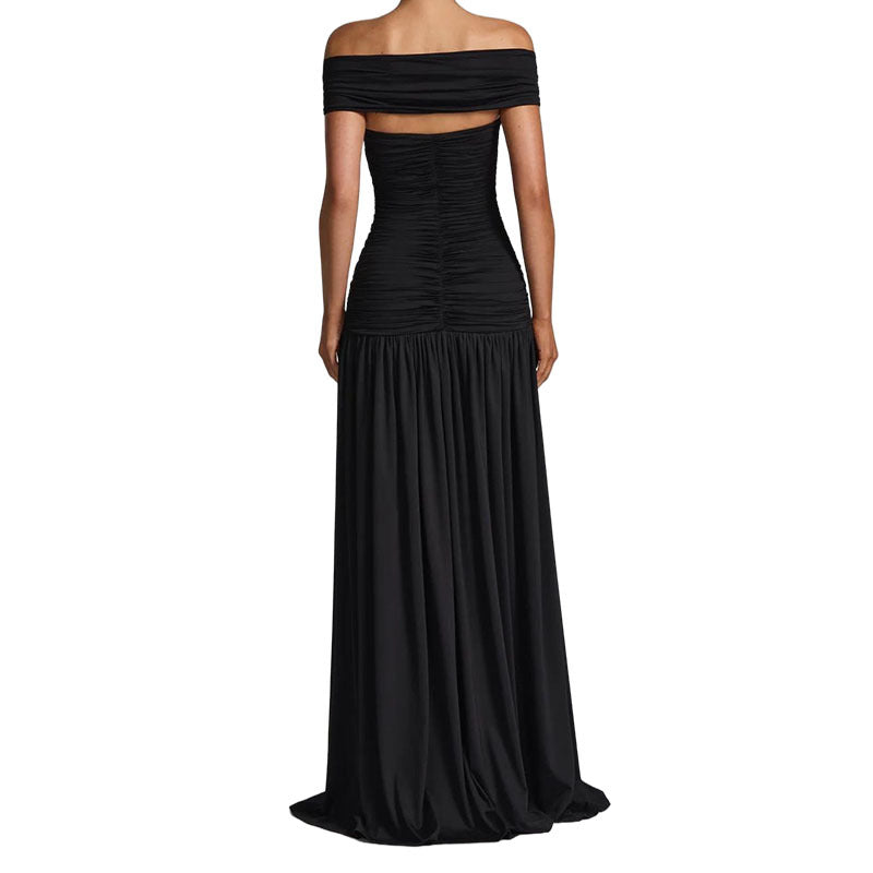 Damen Elegantes Off-Shoulder Maxikleid mit praktischem Cut-Out Echo Archiv