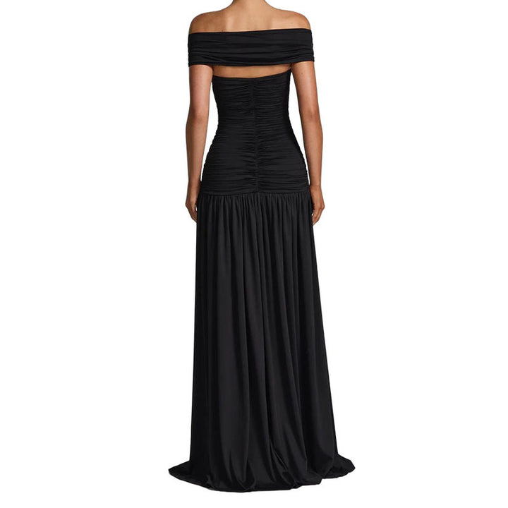 Damen Elegantes Off-Shoulder Maxikleid mit praktischem Cut-Out Echo Archiv