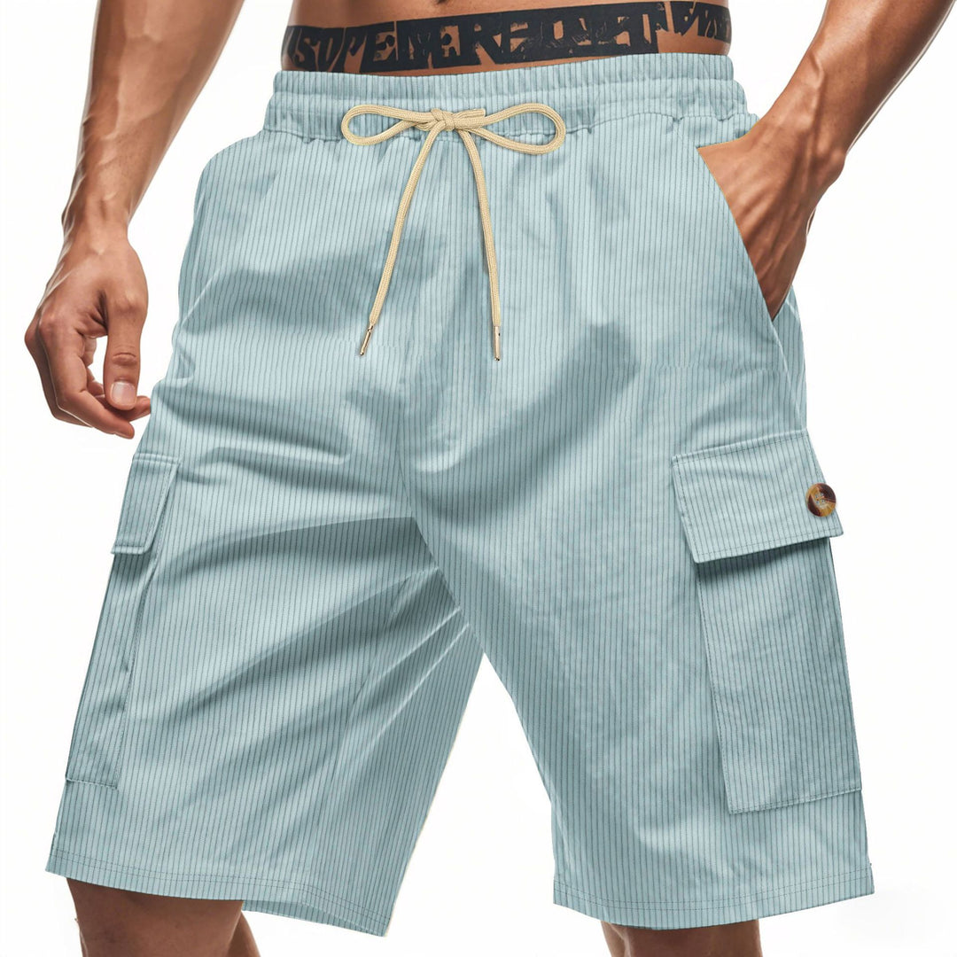 Herren Cargo-Shorts mit verstellbarem Kordelzug und praktischen Seitentaschen Echoarchiv