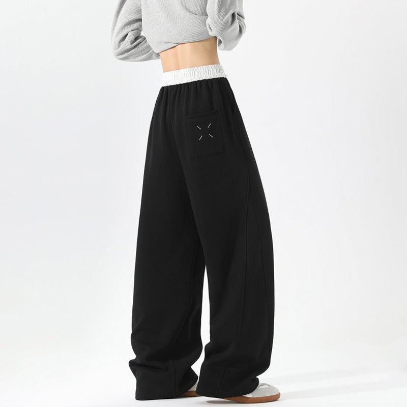 Damen Weite Loungehose mit elastischem Bund, Tunnelzug und fließender Oversize-Silhouette Echo Archiv