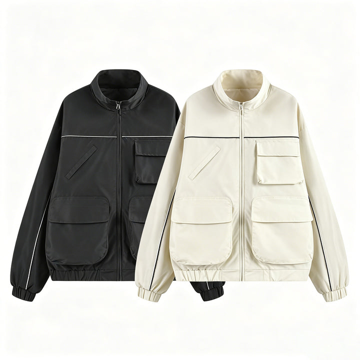 Herren Utility‑Fieldjacke mit Mehrfach‑Taschen und Stehkragen Echoarchiv