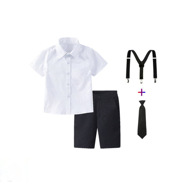 Damen festliches Hemd und Shorts Set mit Hosenträgern Echo Archiv