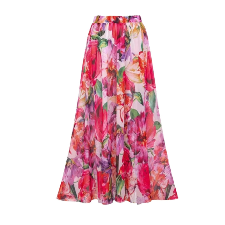 Damen eleganter Badeanzug mit floralem Wickelrock Echo Archiv
