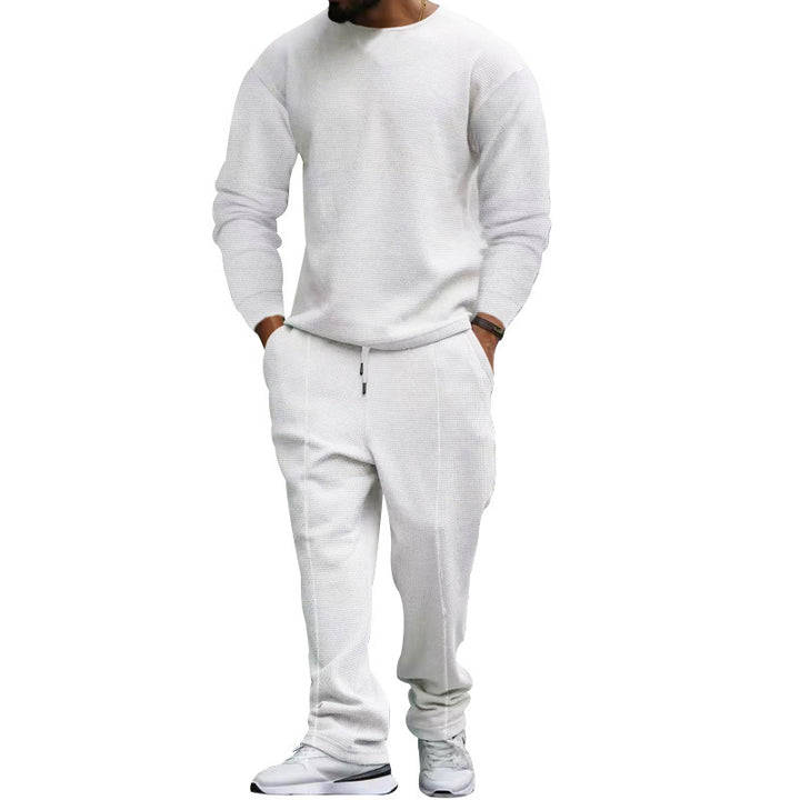 Herren Bequemer Freizeitpullover mit passender Chinohose Echoarchiv
