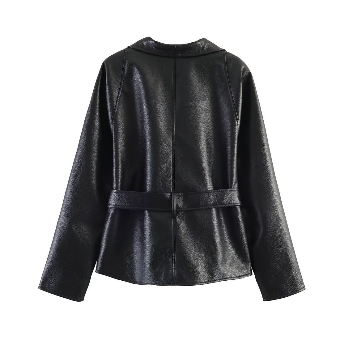 Damen Lederoptik-Wickeljacke mit Bindegürtel Echo Archiv