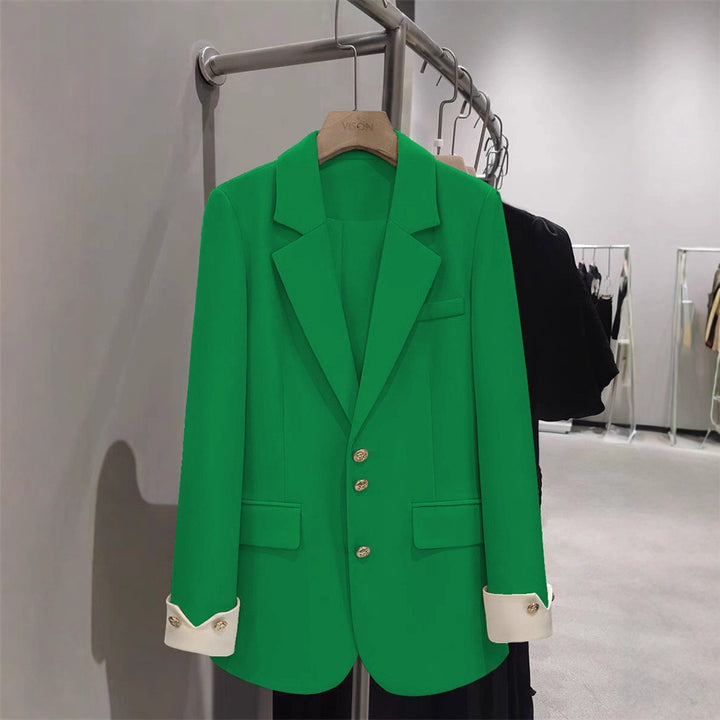 Damen Eleganter Blazer mit goldenen Knopfdetails Echo Archiv