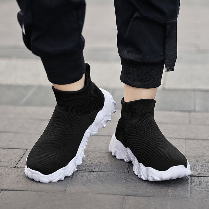 Damen nan elastischer Strick-Sockenschuh mit ergonomischer Wellen-Plateausohle Echo Archiv