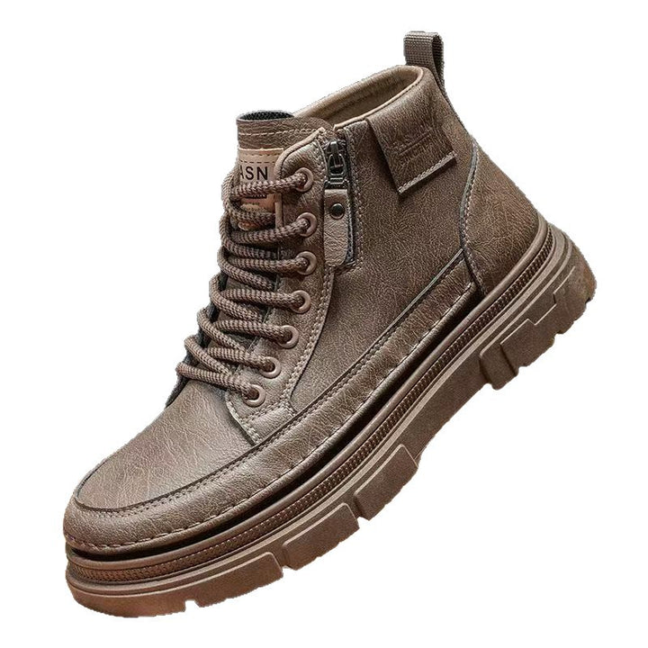 Herren Chunky-Boots mit Reißverschluss, gepolstertem Schaft und profilierter Sohle Echoarhiv