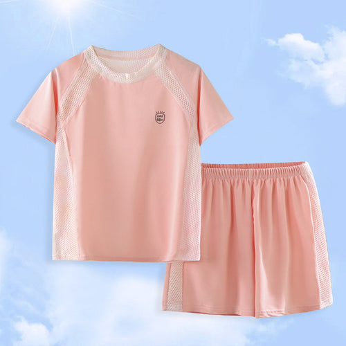 Damen nan UV-Schutz Bade-Set mit Kurzarm-Rashguard und elastischen Badeshorts Echo Archiv