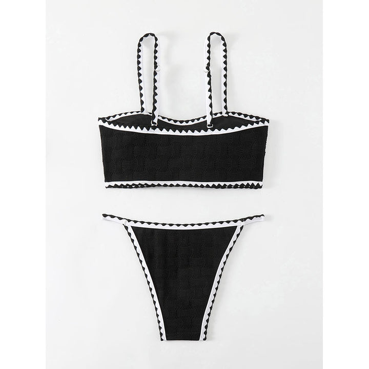 Damen Bikiniset mit modischem Texturmuster Echo Archiv