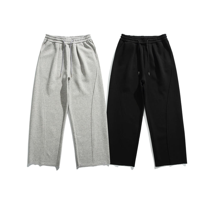 Damen Cropped-Sweatpant mit rohem Saum, elastischem Bund und seitlichen Eingrifftaschen Echoarchiv