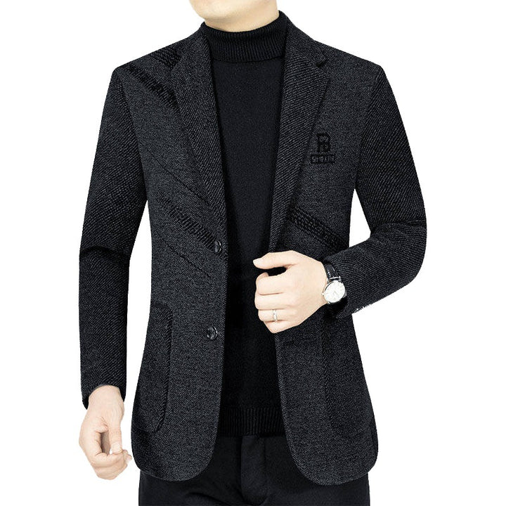 Herren Casual Slim Fit Jacke aus technischem Stoff Echoarchiv