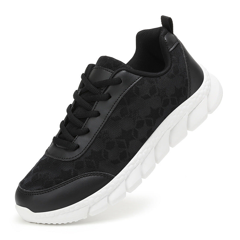 Damen nan Netz-Sneaker mit floralem Durchbruchmuster, flexibler Segmentsohle und gepolstertem Fersenkragen Echo Archiv