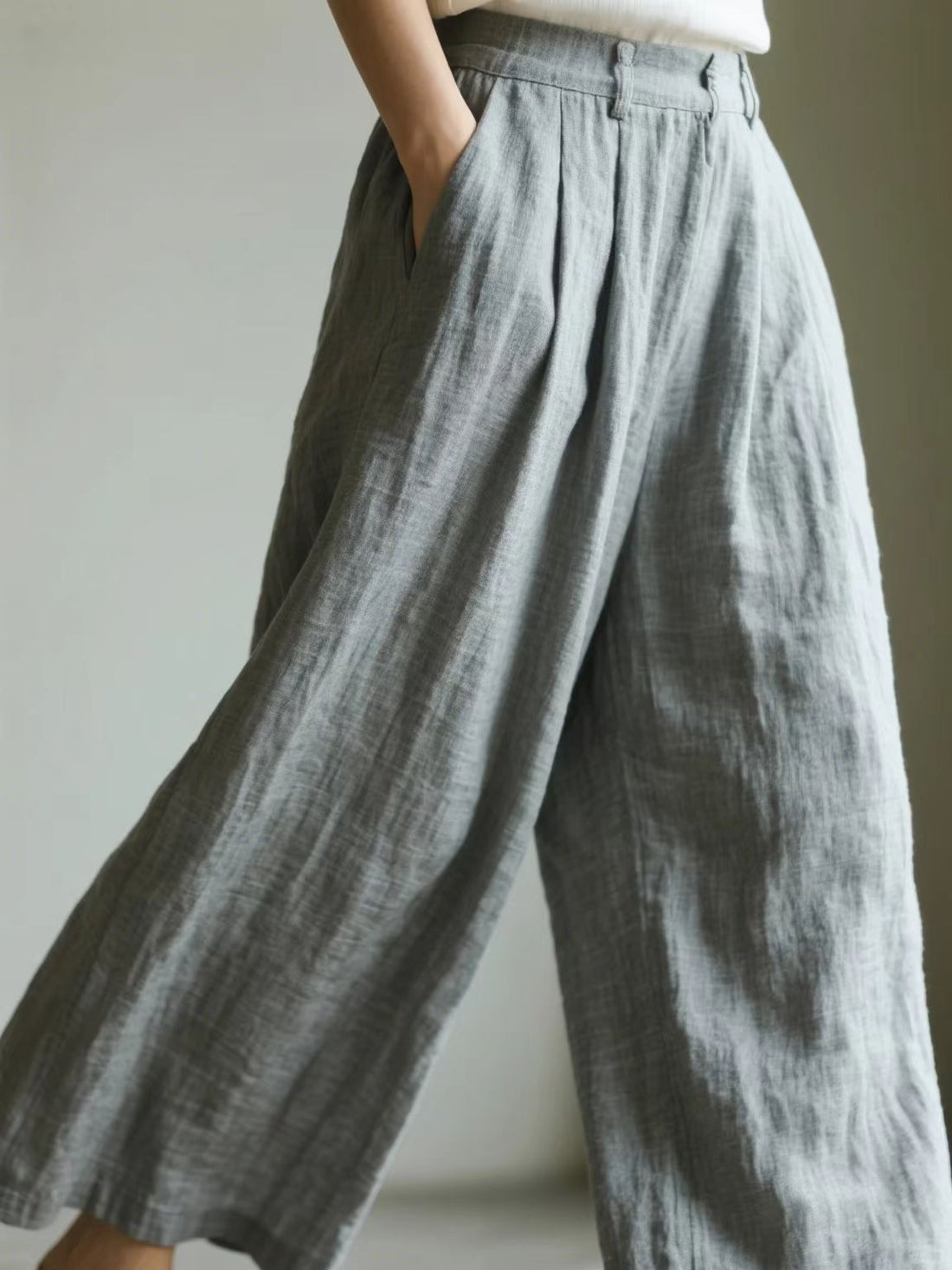 Damen Lockere Leinenhose Echo Archiv