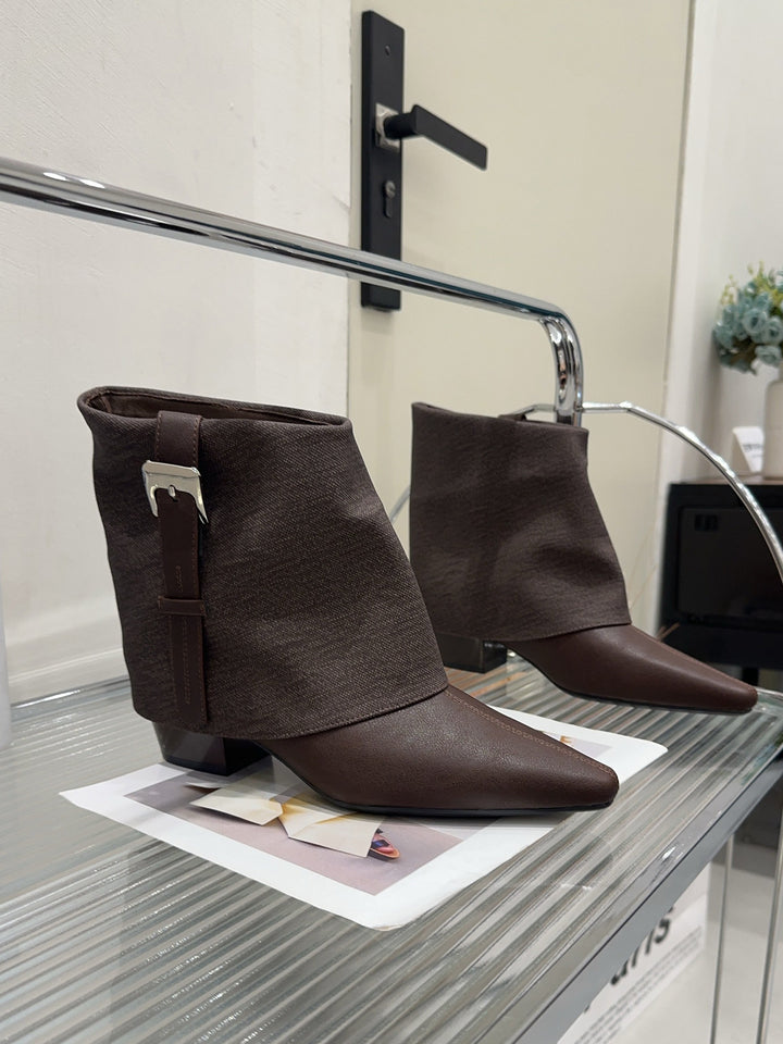 Damen Modische Stiefeletten mit elegantem Wickeldesign Echo Archiv