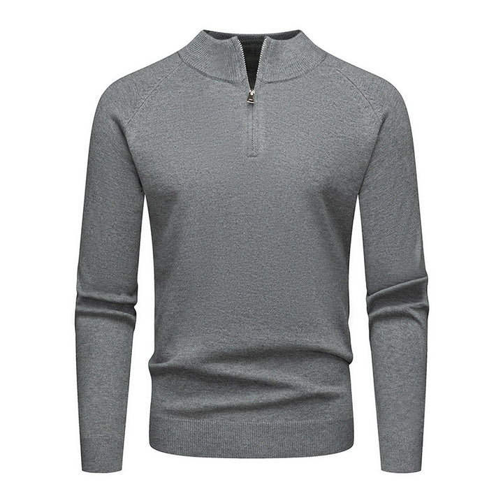 Herren modischer Pullover mit kurzem Reißverschluss Echoarchiv