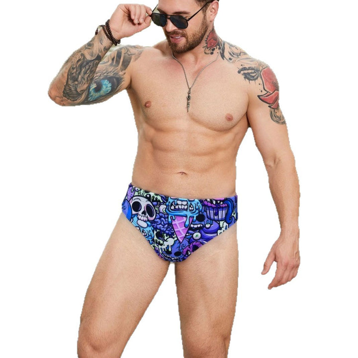 Herren Sportliche Badeshorts mit aufregendem Grafikdesign Echo Archiv
