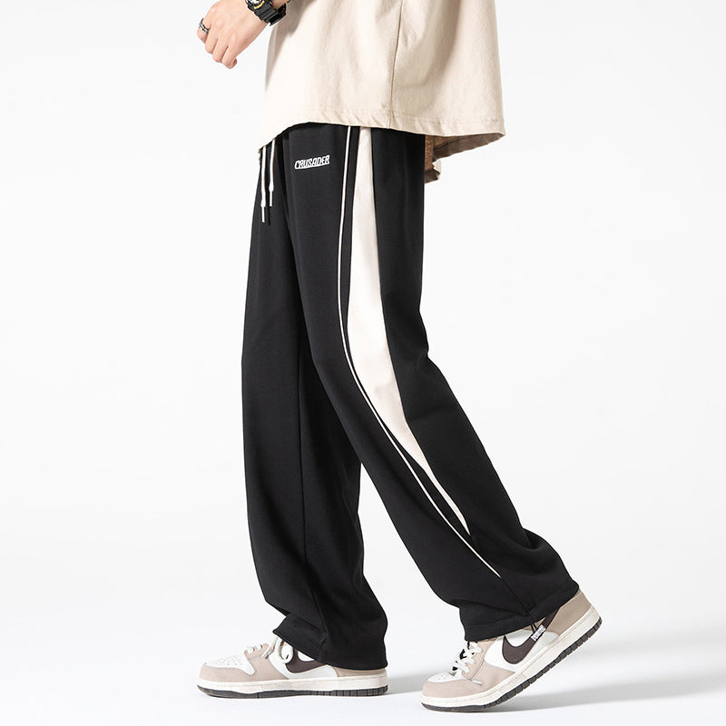 Herren Sportliche Freizeithose mit Kontraststreifen Echoarchiv