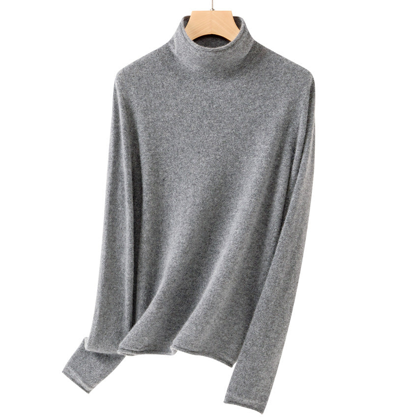 Damen Feiner Rollkragenpullover aus ultraleichtem Feinstrick mit schlanker Silhouette Echoarchiv