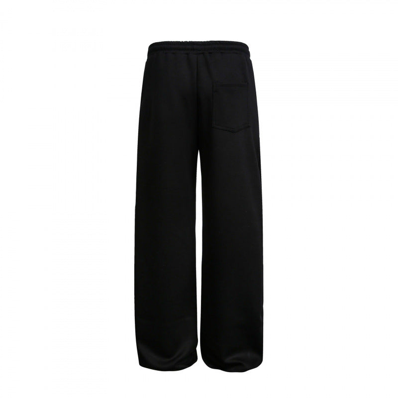 Damen Weite High‑Waist Relax-Sweat-Hose mit Kordelbund und dekorativen Schrittnahtlinien Echo Archiv
