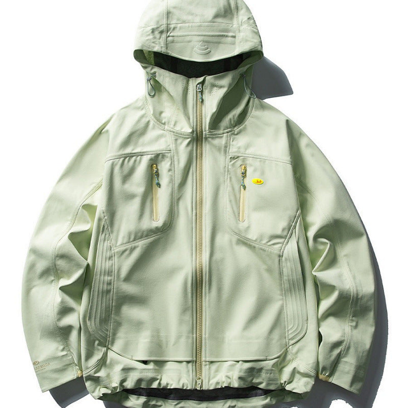 Unisex Technische Softshell-Fieldjacke mit verschweißten Nähten, vier Reißverschlusstaschen und verlängerter Rückenpartie Echo Archiv