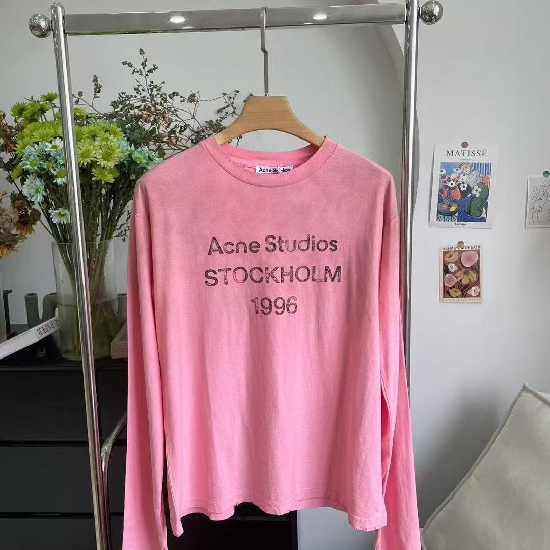 Herren Langarm-Shirt mit Logo‑Print und Rundhalsausschnitt Echo Archiv