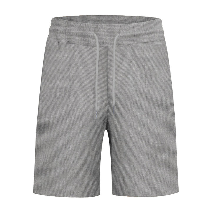 Herren Freizeithose mit elastischem Bund und strukturiertem Design Echoarchiv