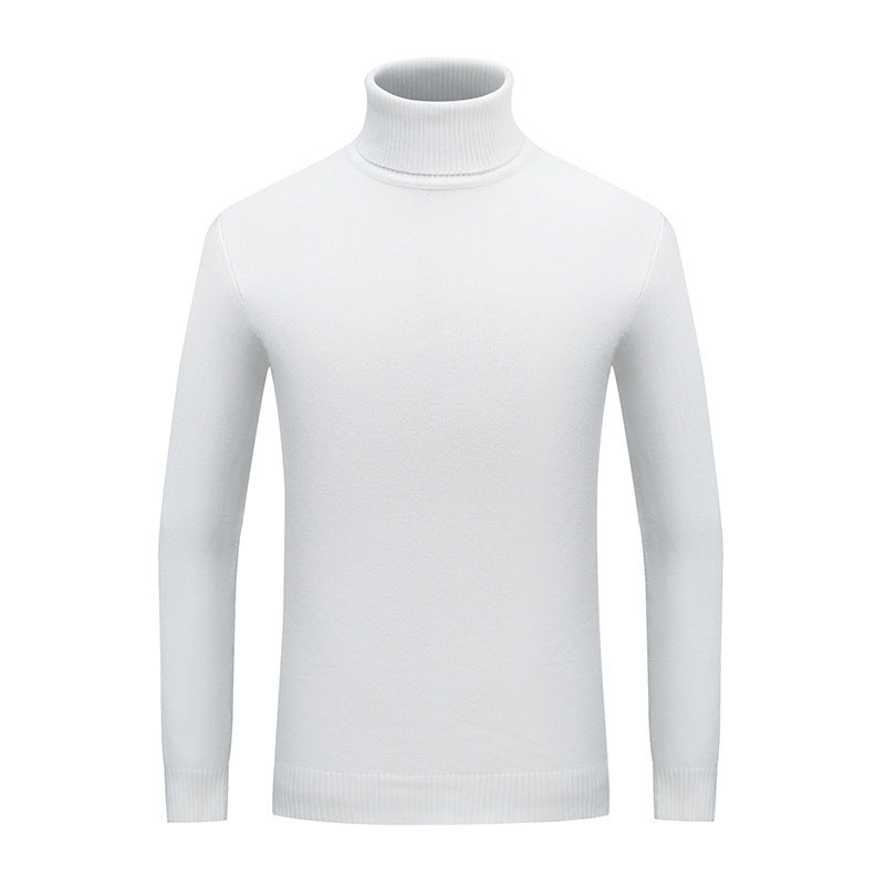 Herren Eleganter Rollkragenpullover aus feiner Wolle Echoarchiv