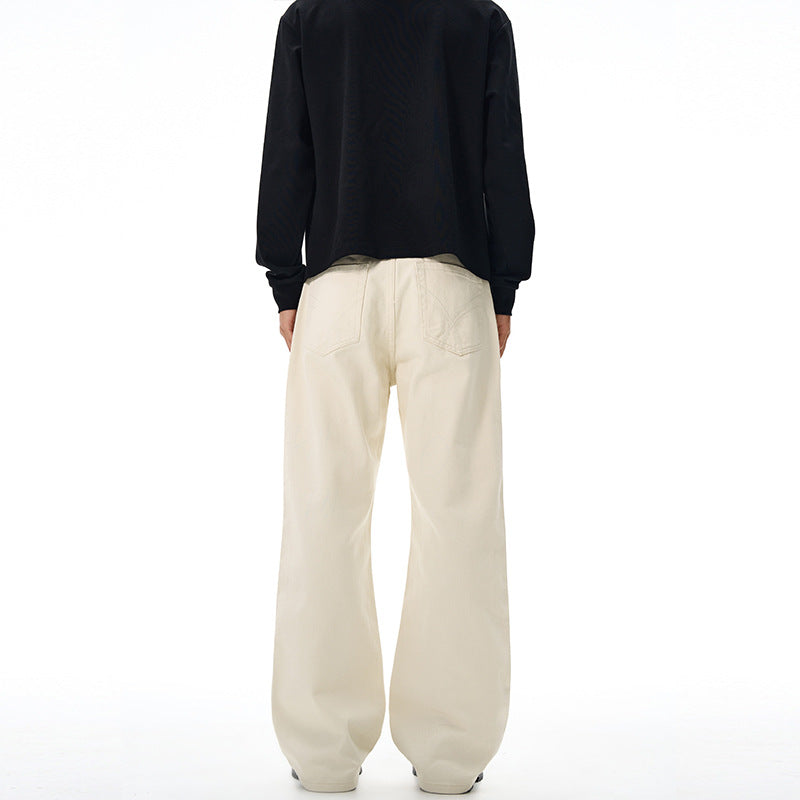 Herren Oversized-Baumwoll-Palazzohose mit geradem ultraweitem Bein Echo Archiv