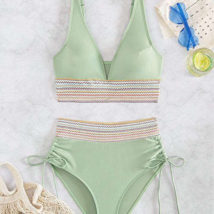 Damen Hochgeschnittener Sportbikini Echo Archiv