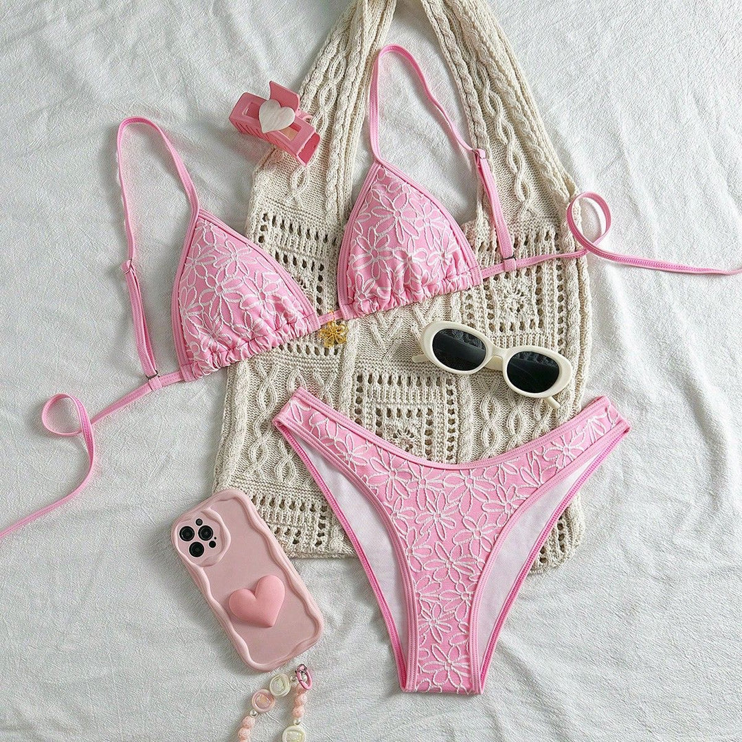 Damen Blumendekoriertes Bikini-Set Echo Archiv