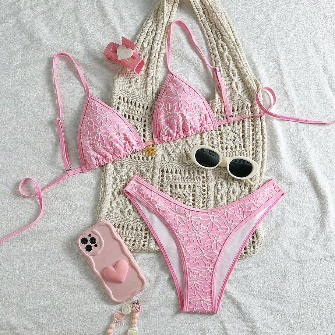 Damen Blumendekoriertes Bikini-Set – Maréssa