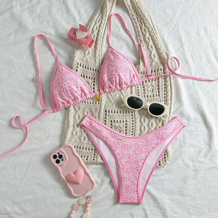 Damen Blumendekoriertes Bikini-Set Echo Archiv