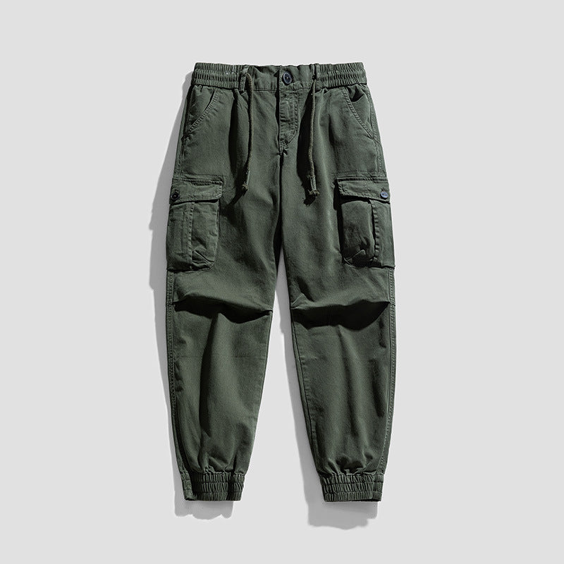 Herren Urbane Utility-Cargo-Jogger mit elastischem Komfortbund, Tunnelzug und Klapp‑Mehrfachtaschen Echo Archiv