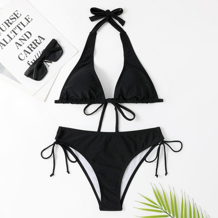 Damen Triangel-Bikini mit verstellbarem Halterdesign und seitlichem Bindeband Echo Archiv