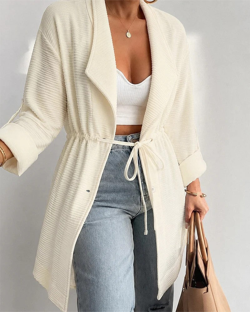 Damen Lässige und elegante Longcardigan Echo Archiv