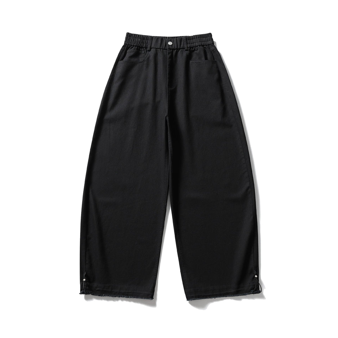 Damen Culotte-Hose im weiten Schnitt mit elastischem Bund und Kordelzug Echoarchiv