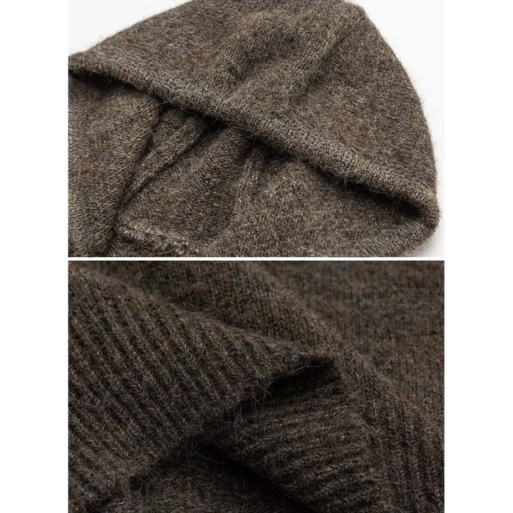 Herren Gemütliche Strickjacke mit Kapuze und Knopfverschluss Echo Archiv