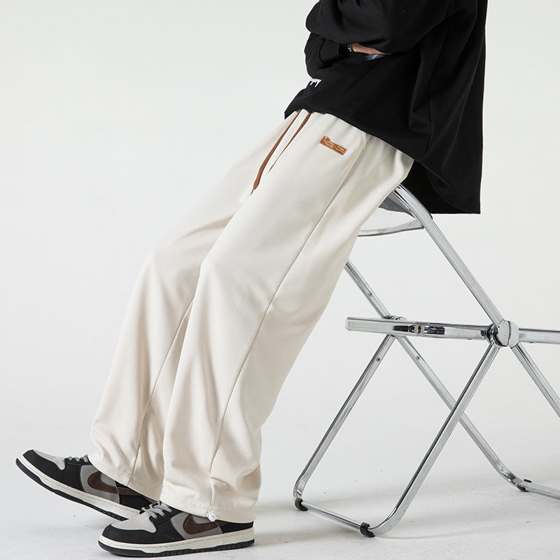 Herren Lounge-Jogginghose im Oversize-Straßenstil mit extra weitem Bein und Kordelzug Echo Archiv
