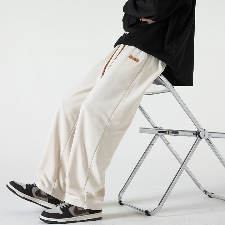 Herren Lounge-Jogginghose im Oversize-Straßenstil mit extra weitem Bein und Kordelzug Echo Archiv