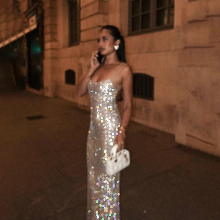 Damen Glamouröses Abendkleid mit glitzernden Applikationen Echo Archiv