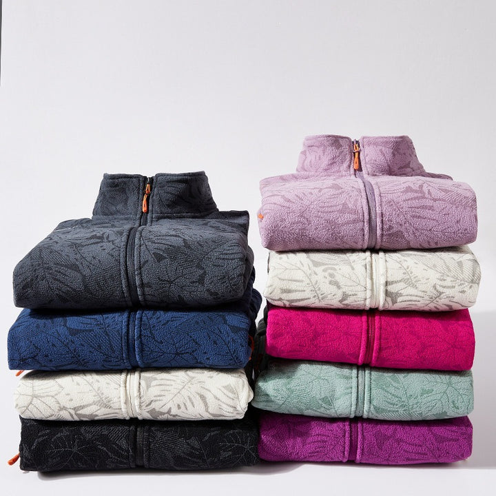 Damen Fleecejacke mit floralem Muster Echo Archiv