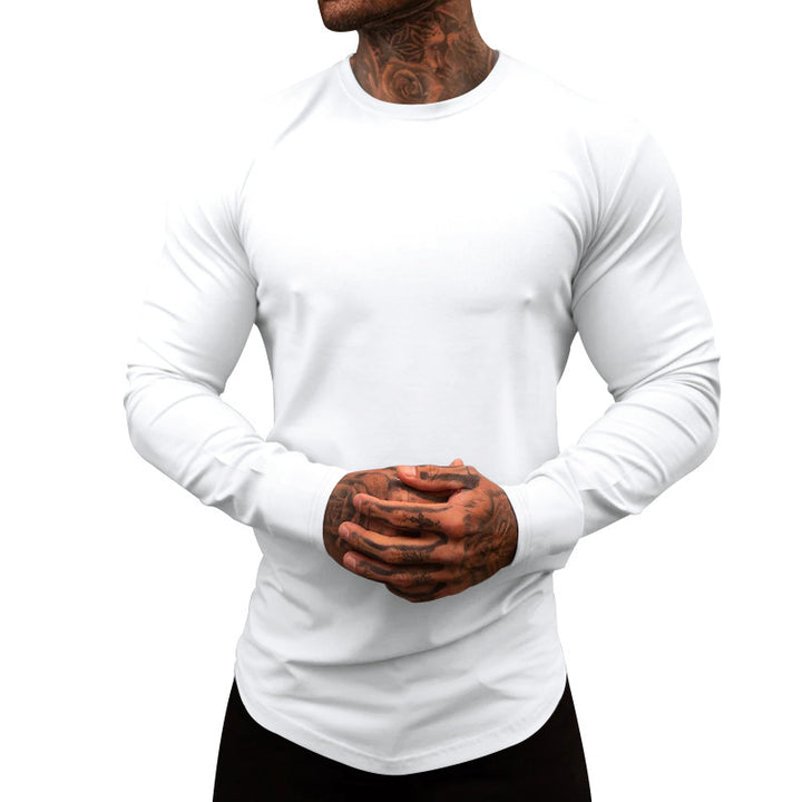 Herren Langarmshirt aus weicher Baumwolle mit slim-fit Schnitt Echoarchiv