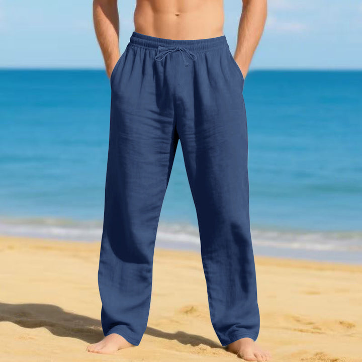Herren lässige Strandhose aus atmungsaktiver Baumwolle Echoarchiv