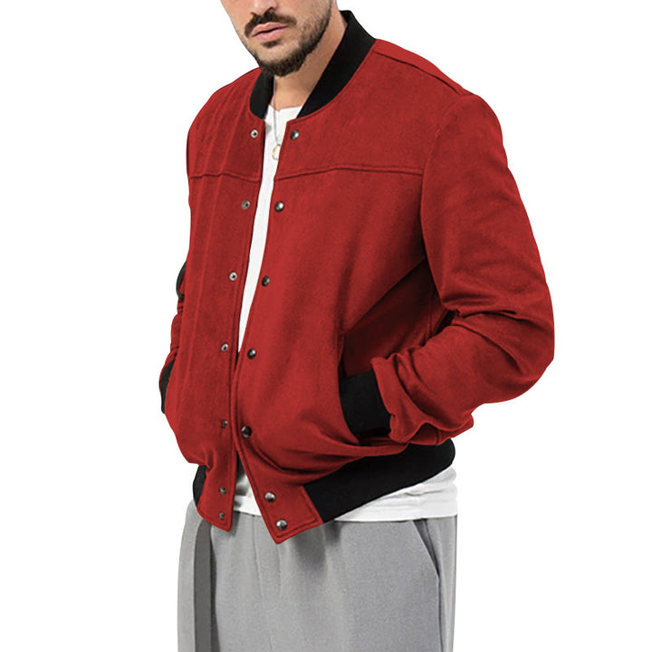 Herren modische Bomberjacke mit eleganten Details und praktischen Taschen Echoarchiv