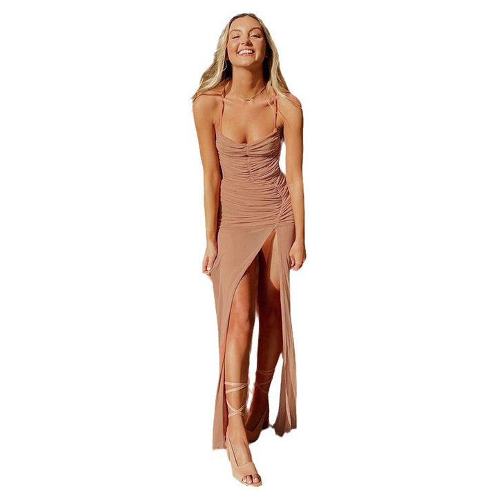 Damen Abendkleid mit tiefem Schlitz und elegantem Raffungselement Echo Archiv